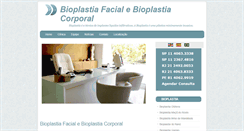Desktop Screenshot of bioplastia.med.br